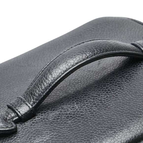 CHANEL Black Caviar Leather Logo Vanity Bag - Picture 8 of 14